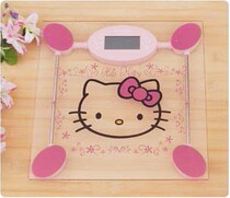 Clearance hello kitty tempered glass LCD screen weight weighing health scale electronic weighing electronic weighing electronic weighing Electronic