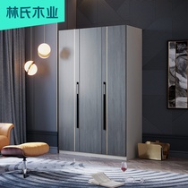 Lins wood modern light luxury three-door wardrobe combination small apartment bedroom wardrobe storage storage household JO11D