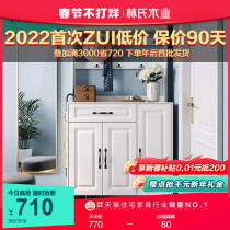 Lin's wood industry modern simple shoe cabinet home door large capacity storage porch cabinet bucket ultra-thin shoe cabinet JO2N