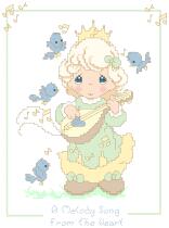 Cross stitch electronic drawings 4562 water drop doll 295 cute cartoon 93W * 126H17 color PAT source file