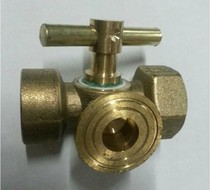 Copper valve Corker pressure gauge three-way plug Three-way plug valve
