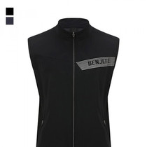 South Korea Benje * Golf mens 21 Spring and Summer stand-up collar Slim sunscreen windproof printed sleeveless vest