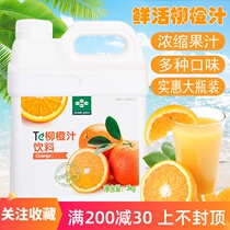 Fresh orange juice Concentrated juice 3kg Orange juice flavored drink Orange juice milk tea Shop special full cup of oranges