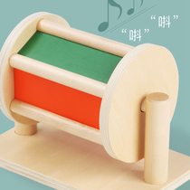 Baby Montessori teaching aids wooden textile drums childrens Enlightenment early education class infant Montessorito education toys