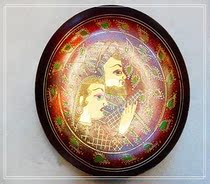 Pakistan handmade colorful copper plate wedding gift home decoration bronze ware