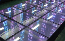 Three-dimensional dynamic LED3D infinite mirror dancing party luminous floor car show RGB abyss floor tiles