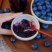 Late orange summer fresh fruit blueberry sauce only fresh blueberry and a small amount of sugar without any added restrictions