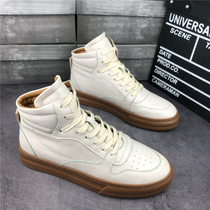 Spring new thick bottom casual shoes Mens Korean version High Gang Heightening Board Shoes Spirit Little Guys Online Red Same-style Trendy Men Shoes