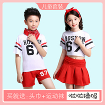 61 Childrens cheerleader Costume Cheerleader Costume Bodybuilding Dance Student Kindergarten Jazz Performance Costume