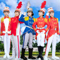 The new drum number team clothing primary and middle school students drumbeat uniforms childrens honor guard team uniforms with fewer first team drum number uniforms