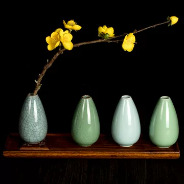 中国 青釉 青瓷 花瓶 瓶 青磁 花器 瓷器 花 青瓷花瓶-青瓷花瓶促销价格、青瓷花瓶品牌- 淘宝
