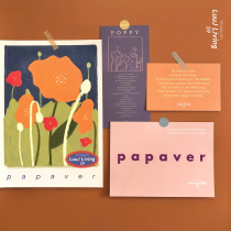 LuuJ Original Collision Color Flower Series 2 Cards Wall Wall Decoration Poster