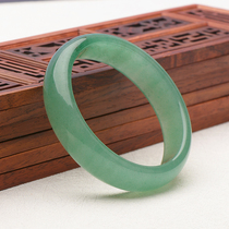 Xinjiang natural Tangling jade bracelet green ice seed jade bracelet Womens jade special price jade bracelet Emerald color
