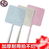 Fly slap long handle large soft rubber fly swatter plastic large thickened household swatter with mosquito clamp knot