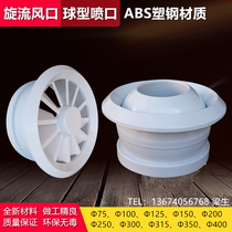 Central air conditioning outlet Plastic ABS spherical spout Adjustable jet flow Airport station Central air conditioning swirl port
