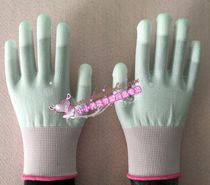 Factory direct sales PU finger-coated gloves Nylon knitted gloves impregnated gloves products by Rosh