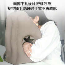 Airplane sleeping business trip standing inflatable sleeping pillow long-distance train hard seat office lunch break pillow