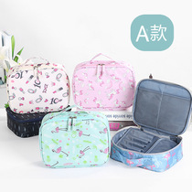 Korean version of business travel portable storage large capacity bath makeup bag Ladies wash bag square