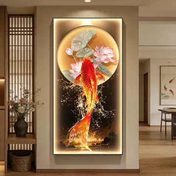 锦鲤壁画灯玄关-锦鲤壁画灯玄关促销价格、锦鲤壁画灯玄关品牌- 淘宝
