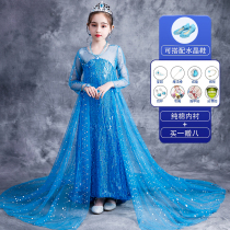  Aisha Aisha princess dress Frozen childrens dress Girls tail skirt Aisha Queen dress genuine summer