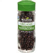 McCormick Gourmet Organic Whole Black Peppercorns 1