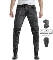 2020 new autumn motorcycle riding washed silver stretch slim body motorcycle jeans fashion fall