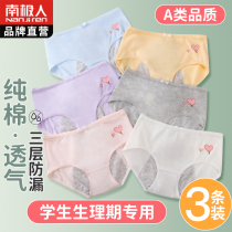 Girls menstrual period special leak-proof underwear children triangle girls menstrual period cotton middle school students shorts in the eldest child