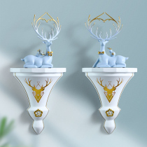 Light luxury living room decoration elk sofa background wall decoration pendant creative wall decoration wall decoration wall hanging