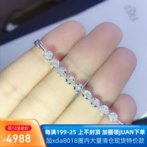 Joey Jewelry 18K Platinum Diamond Bracelet Fashion Lucky Clover Flower Bracelet Handset Female