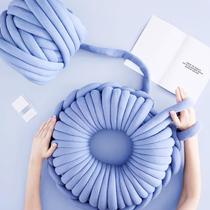 ins Super thick Icelandic wool Childrens handmade material pack diy weaving creative donut pillow collective activity