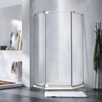 ROSERY ROSE ISLAND BATHROOM TH simultaneous inside and outside custom shower room bright silver light glass 10mm