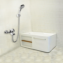 Kohler Hilvi Family Adult Bathtub Small Apartment Bath Integral Bath + Kohler Custom Shower Shower