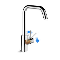 Kohler Kefu increases 360 degrees rotatable single-hole hot and cold kitchen faucet 97274T-4-CP does not pack installation