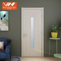 Wanjia wooden door solid wood composite door water paint indoor kitchen bathroom door bedroom door custom sliding door KL-10