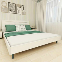 Italian style furniture modern simple bedroom bed 1 8 meters economic plate bed master bedroom double bed environmental protection Nordic Nordic