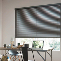 Japan Tachikawa blinds Kitchen bedroom bathroom anti-rust can be free of drilling to install monochrome aluminum louvers