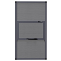 Diamond mesh window screen push-pull anti-mosquito anti-theft window aluminum alloy free punch outer casement window sha chuang wang self-loading custom