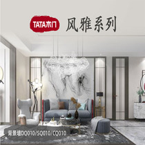 TATA wooden door background wall TV background wall Living room wall panel paint-free@062 elegant series background wall