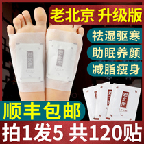 Old Beijing foot stickers Detoxification and dehumidification sleep fat reduction Men and women dehumidification to remove moisture Heavy wormwood dehumidification foot stickers