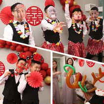 Marriage door props creative funny ring wedding wedding game 2021 play marriage trick punishment groom