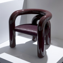 Nordic creative art designer FRP elbow special-shaped armchair resin plating single leisure sofa chair