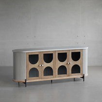 Nordic expression Belgian objectum modern French countryside Wabby style emiron four-door sideboard Y Y#