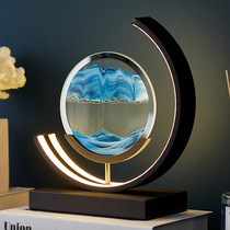 Creative exquisite countdown quicksand painting hourglass ornaments Nordic desktop birthday gift boys decompression bedroom desk lamp