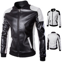 Autumn and winter sheepskin motorcycle suit mens stand-up collar thin plus size baseball suit leather padded leather jacket jacket men