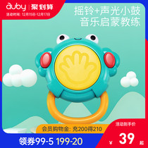 Aobei frog small drum baby beat drum childrens hand drum sound and light music drum baby toy 6-12 months