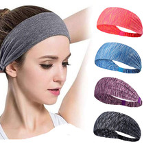 European and American cross-border mens and womens colorful sports hair band yoga running fitness sweat sweat sweat sweat guide hair belt headband