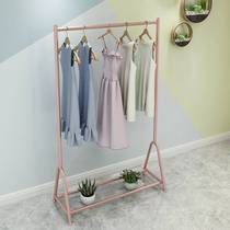 Net Red Beauty Teenage Girl Hung Hanger Floor Drying Single Pole Bedroom Inner Balcony Simple Nordic Wind Cloister Hood Home