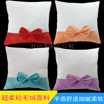 DIY heat transfer consumables sublimation blank pillow pillow wholesale creative new bow pillow