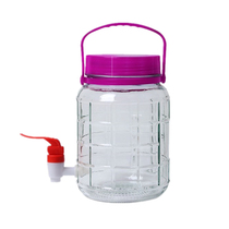 Glass bottle sparkling fermentation tank 40kg 20kg 10 with faucet household sealed pickled kimchi wine jar