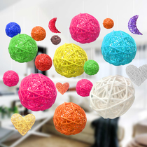 Sepakkuk decoration Kindergarten corridor charm Hanging decoration Weaving class classroom Shopping Mall Wedding decoration June 1 Childrens Day
